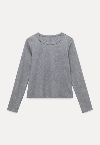 Basic Slim Fit Long Sleeve Top for Women