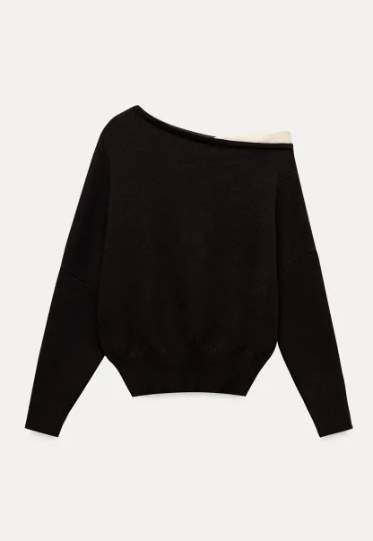 Casual One Shoulder Pullover Long Sleeve Top for Women