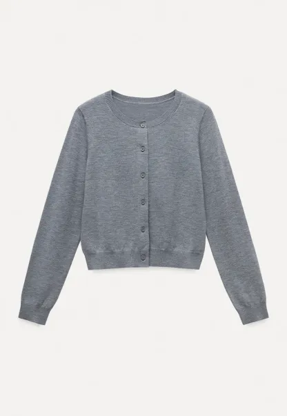 Womens Knit Button Down Cardigan