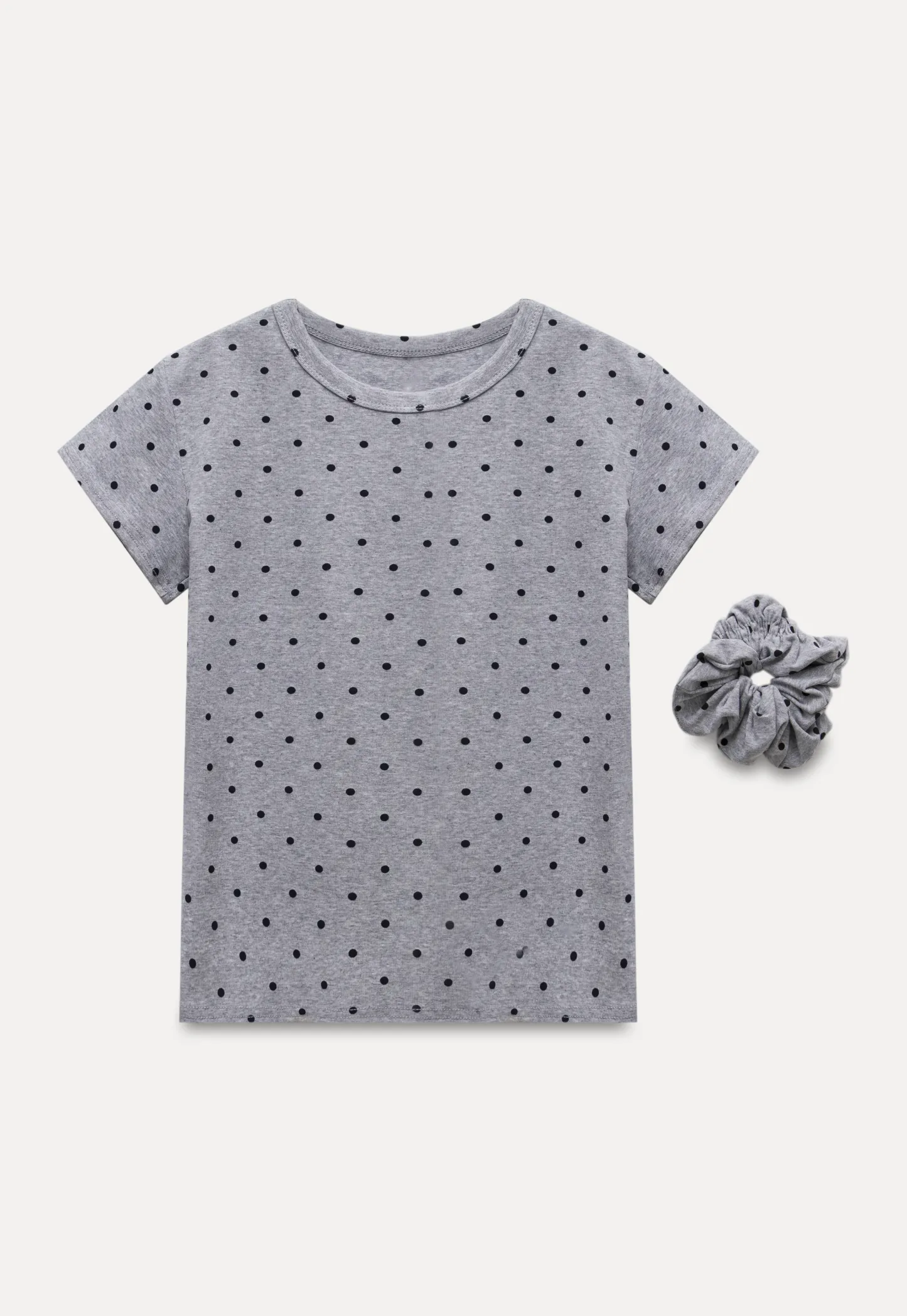Polka Dot Tee & Scrunchie Set