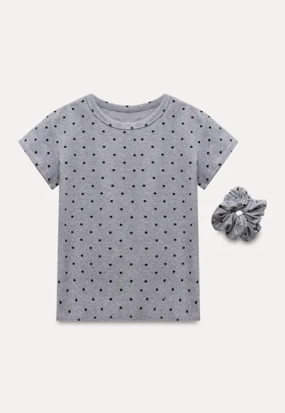 Polka Dot Tee & Scrunchie Set