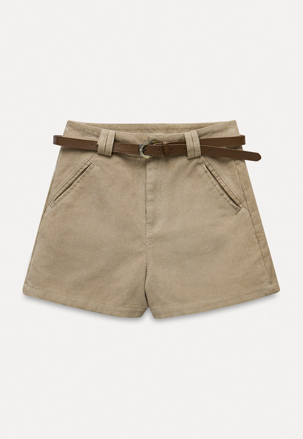 Vintage Belted Corduroy Shorts