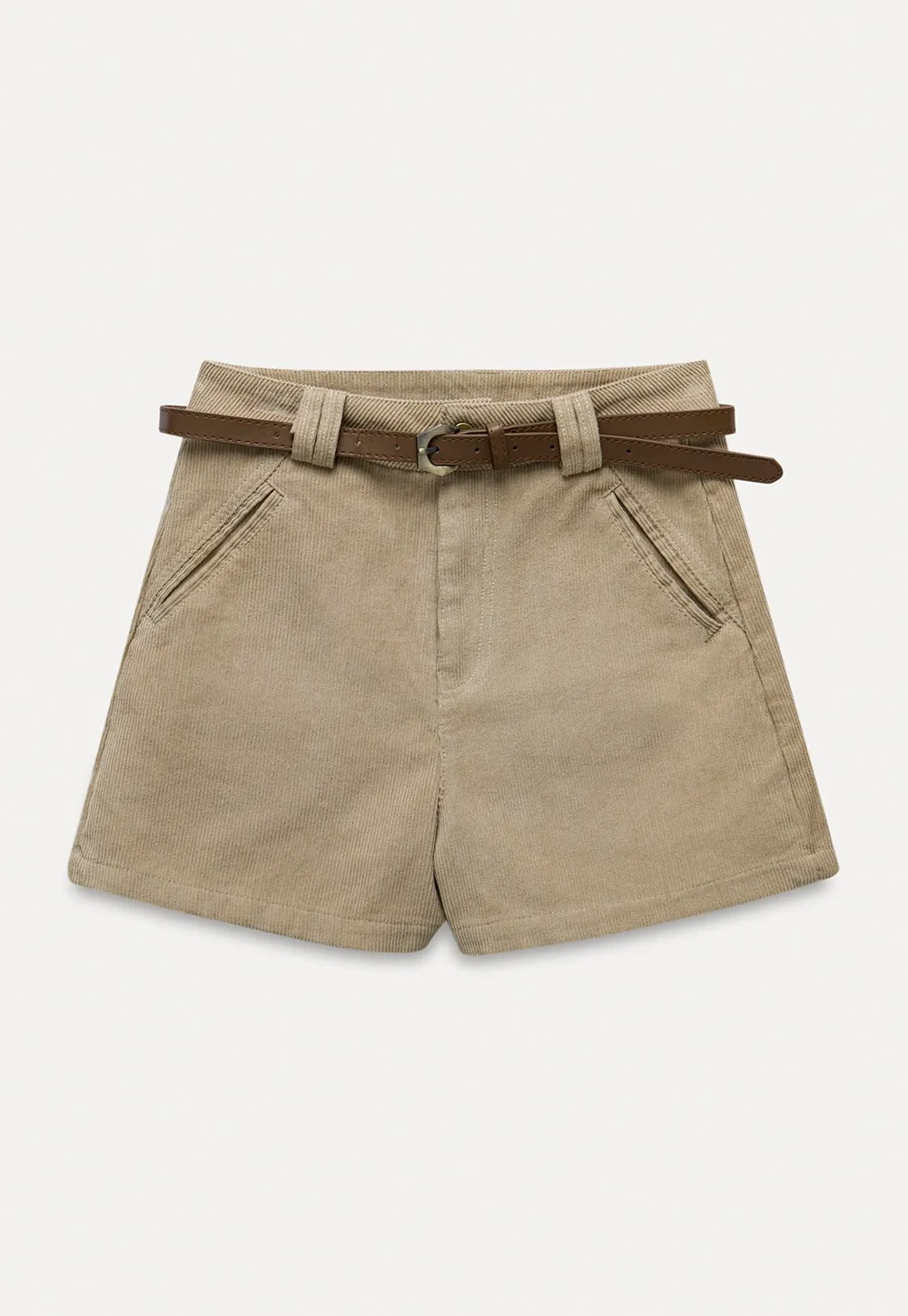 Vintage Belted Corduroy Shorts