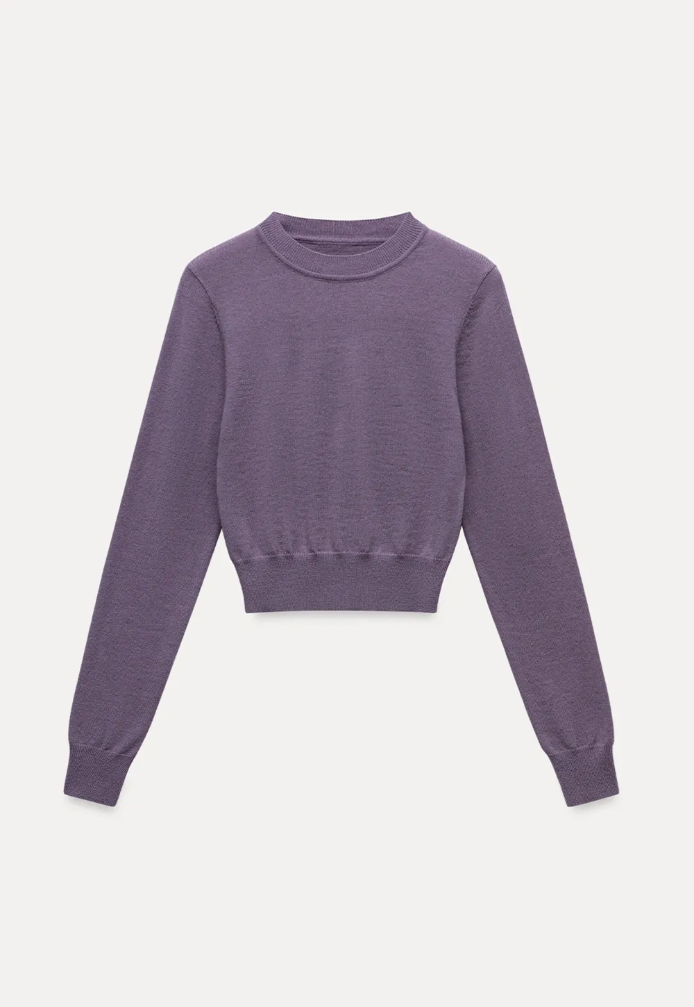 Womens Crew Neck Knit Sweater