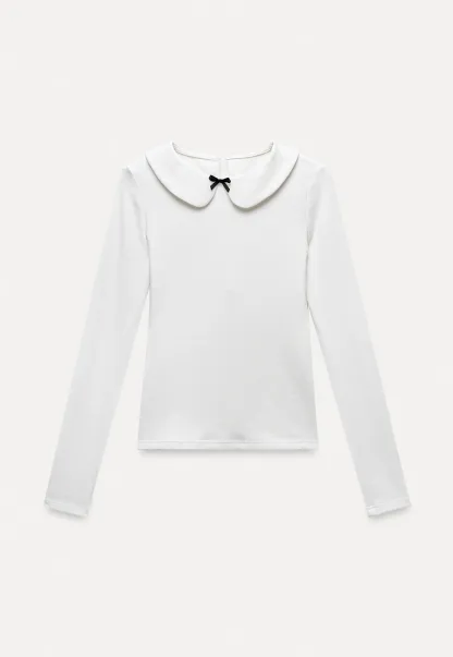 Peter Pan Collar Long Sleeve Tee