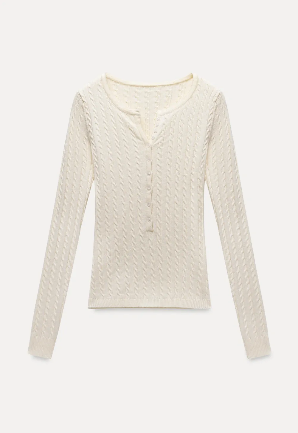 Womens Ribbed Knit Long Sleeve V- Neck Knit Top