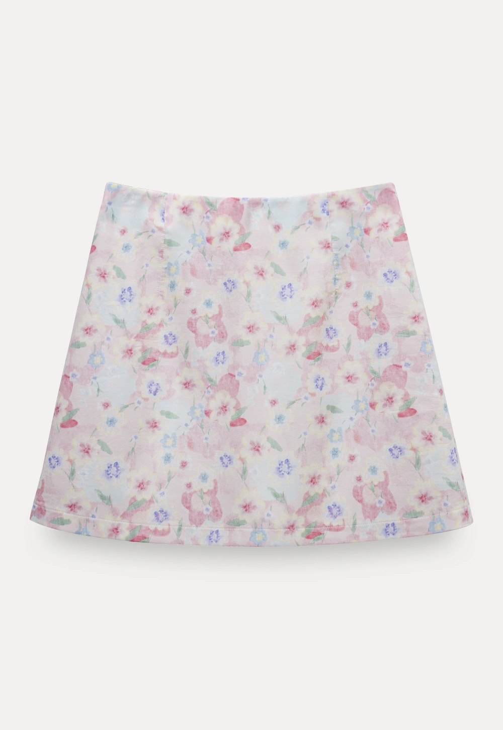 Pastel Floral Mini Skirt