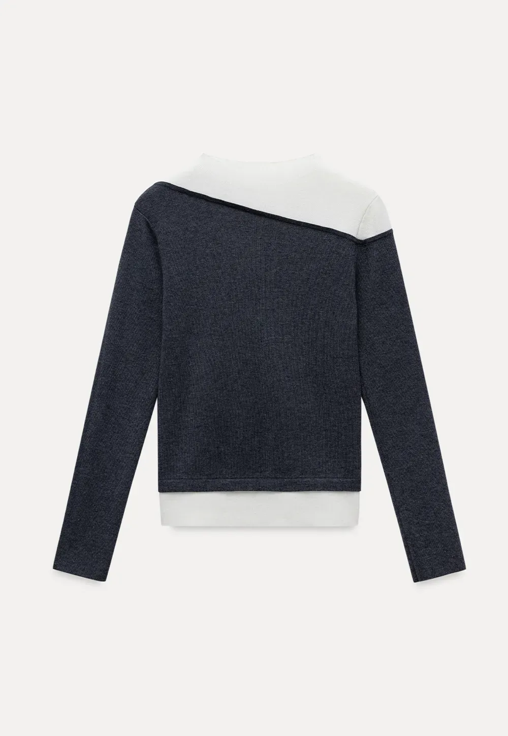 Contrast Panel Knit Top