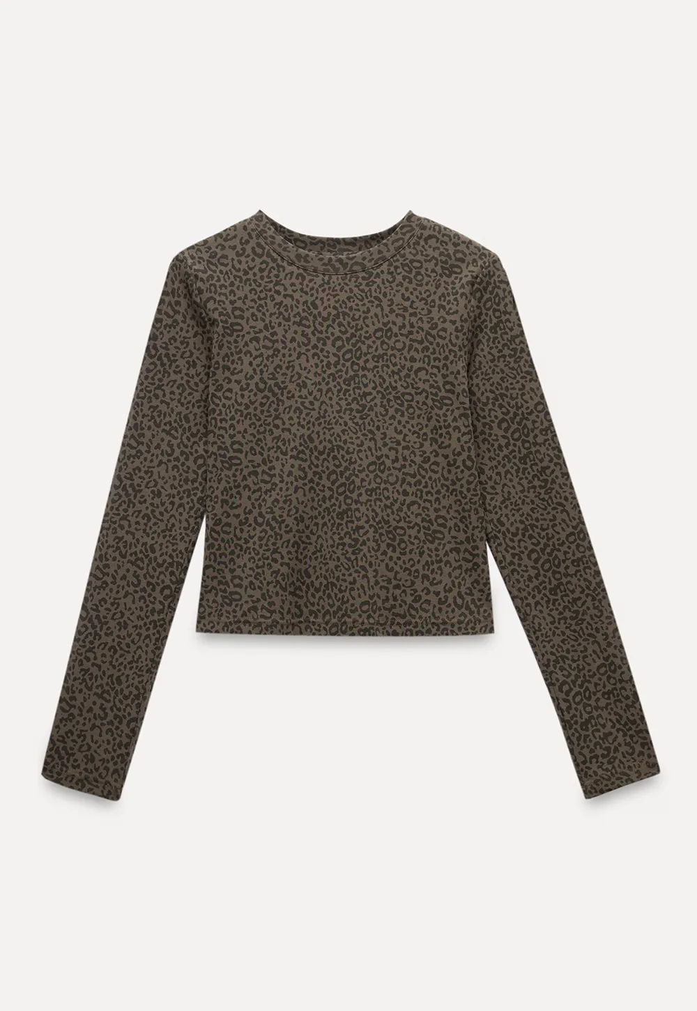 Leopard Print Long Sleeve Top