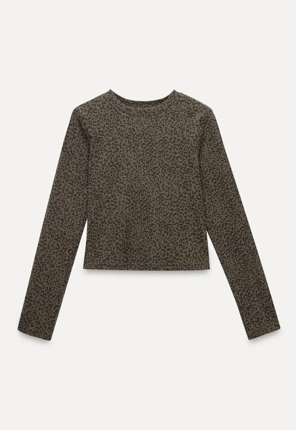 Leopard Print Long Sleeve Top