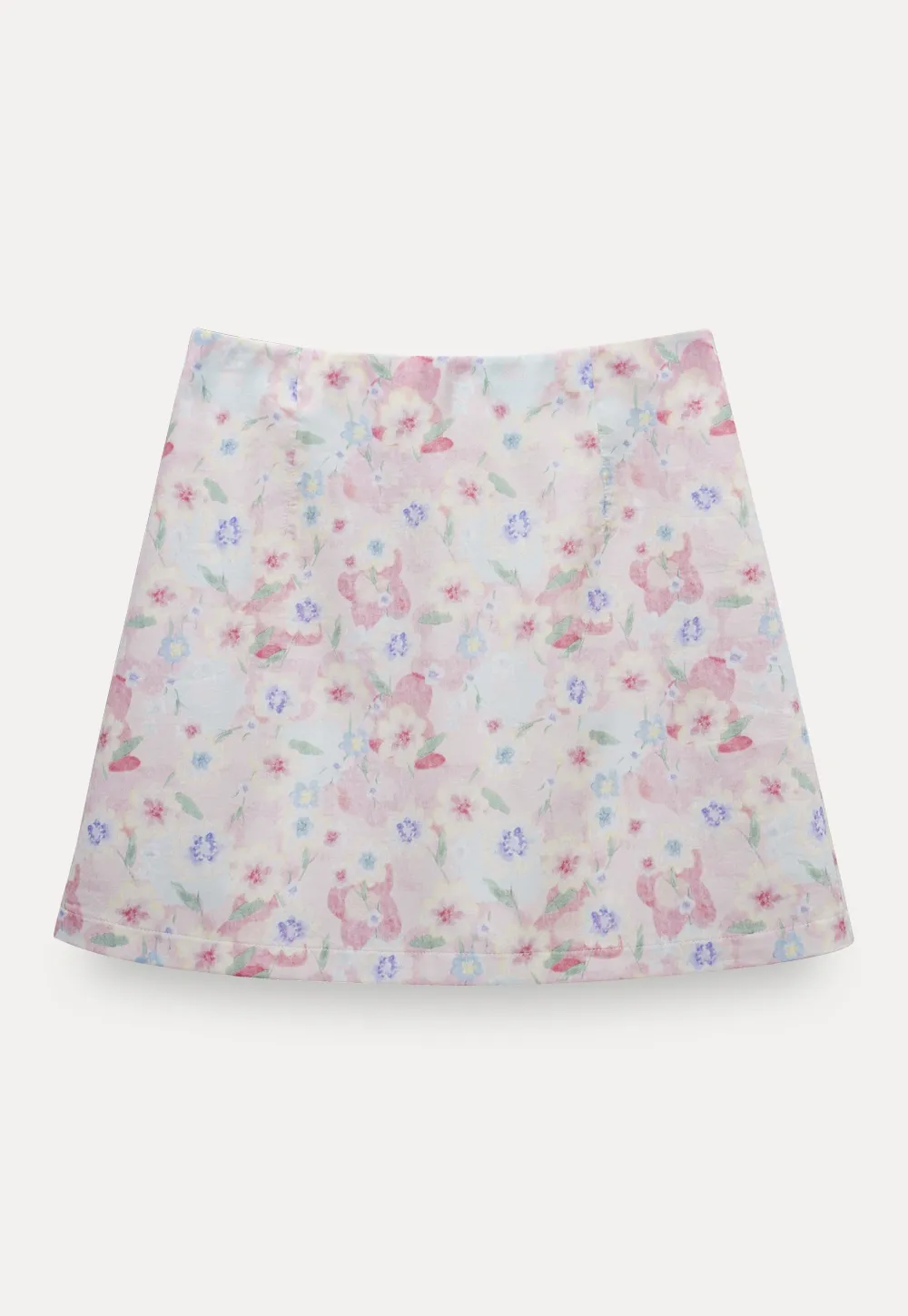 Pastel Floral Mini Skirt