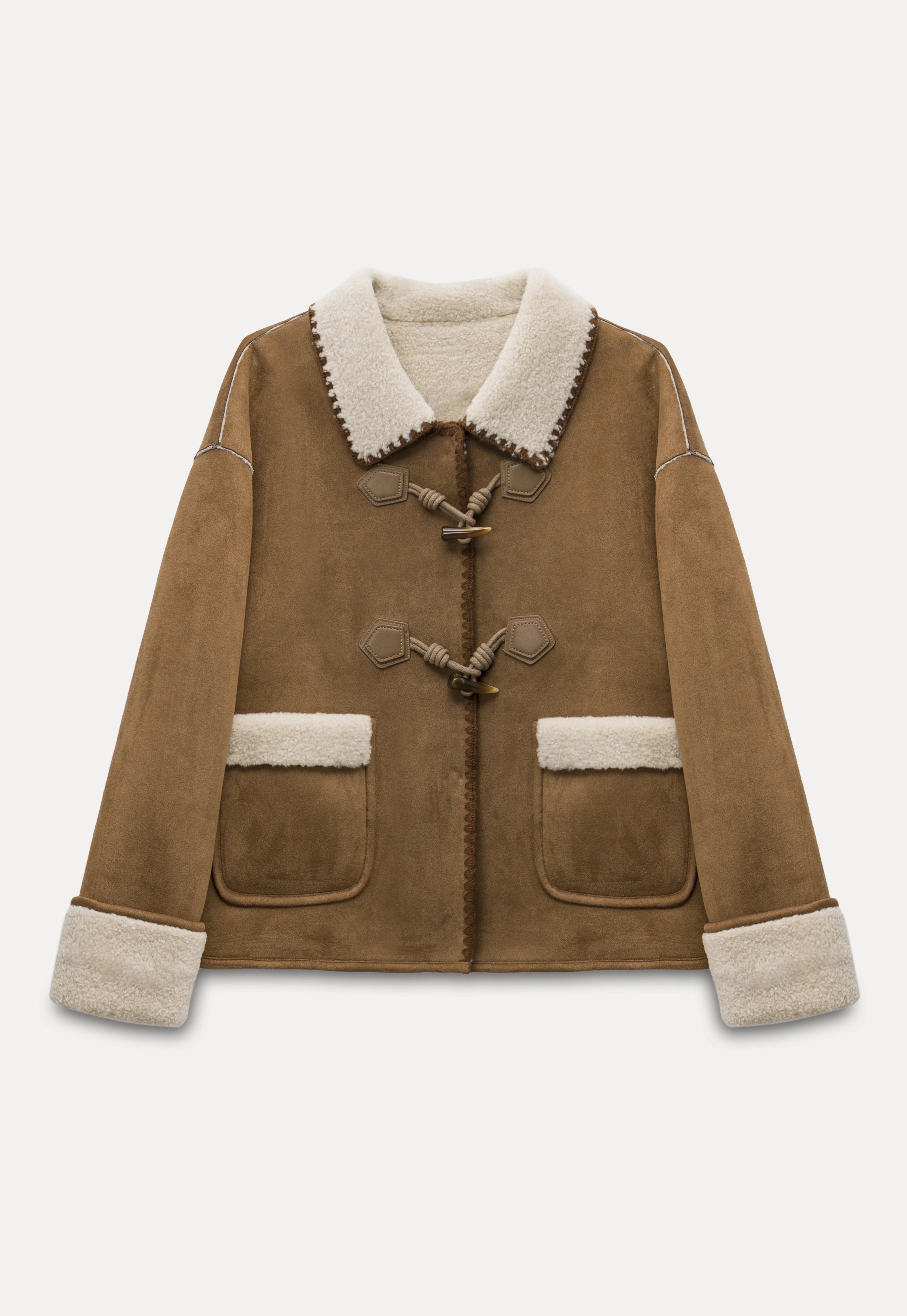 【新品未使用】dium. DU250718 Fake Suede Jacket Buy Cotton On Natural Drew Faux Suede Jacket from Next USA