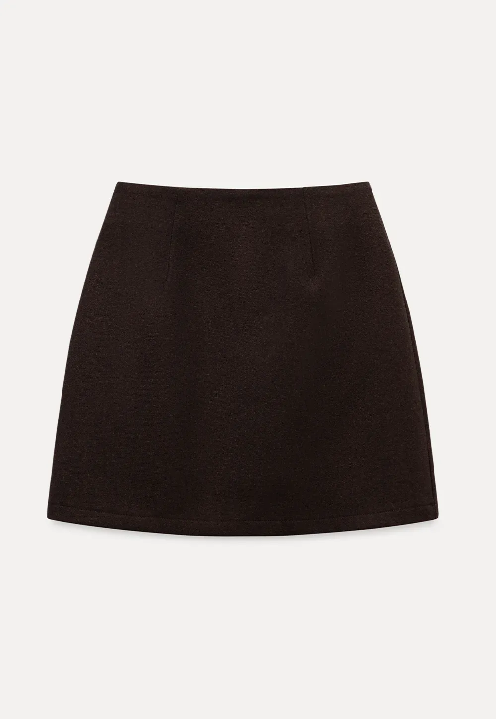 Wool Blend Mini Skirt
