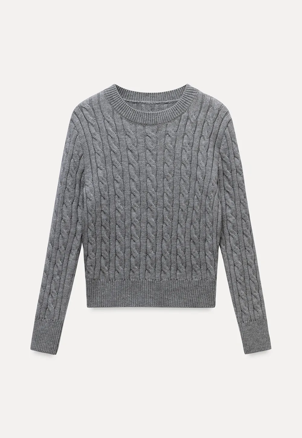 Womens Classic Cable Knit Sweater