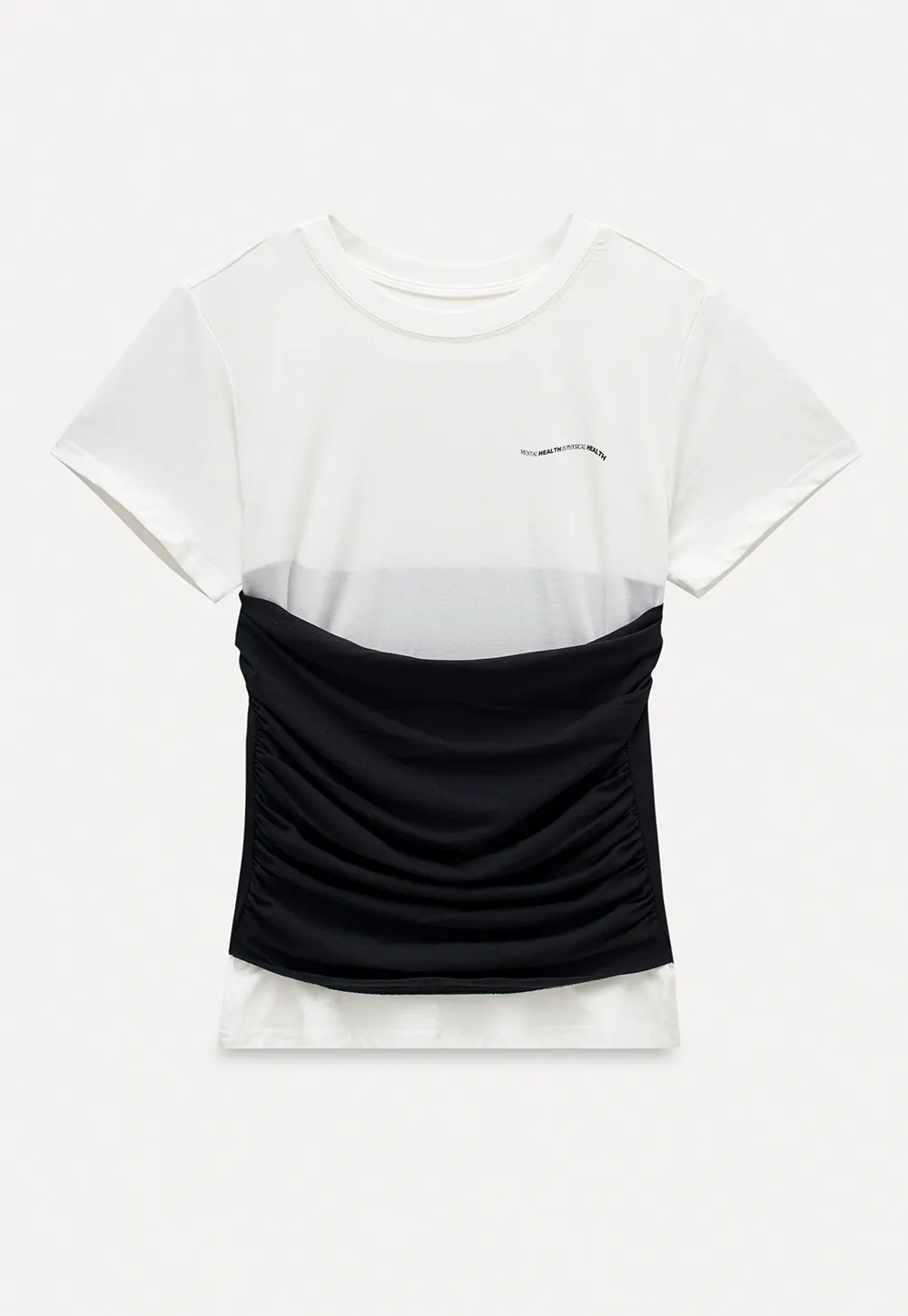 Black and White Contrast Tee