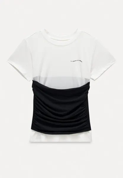 Black and White Contrast Tee