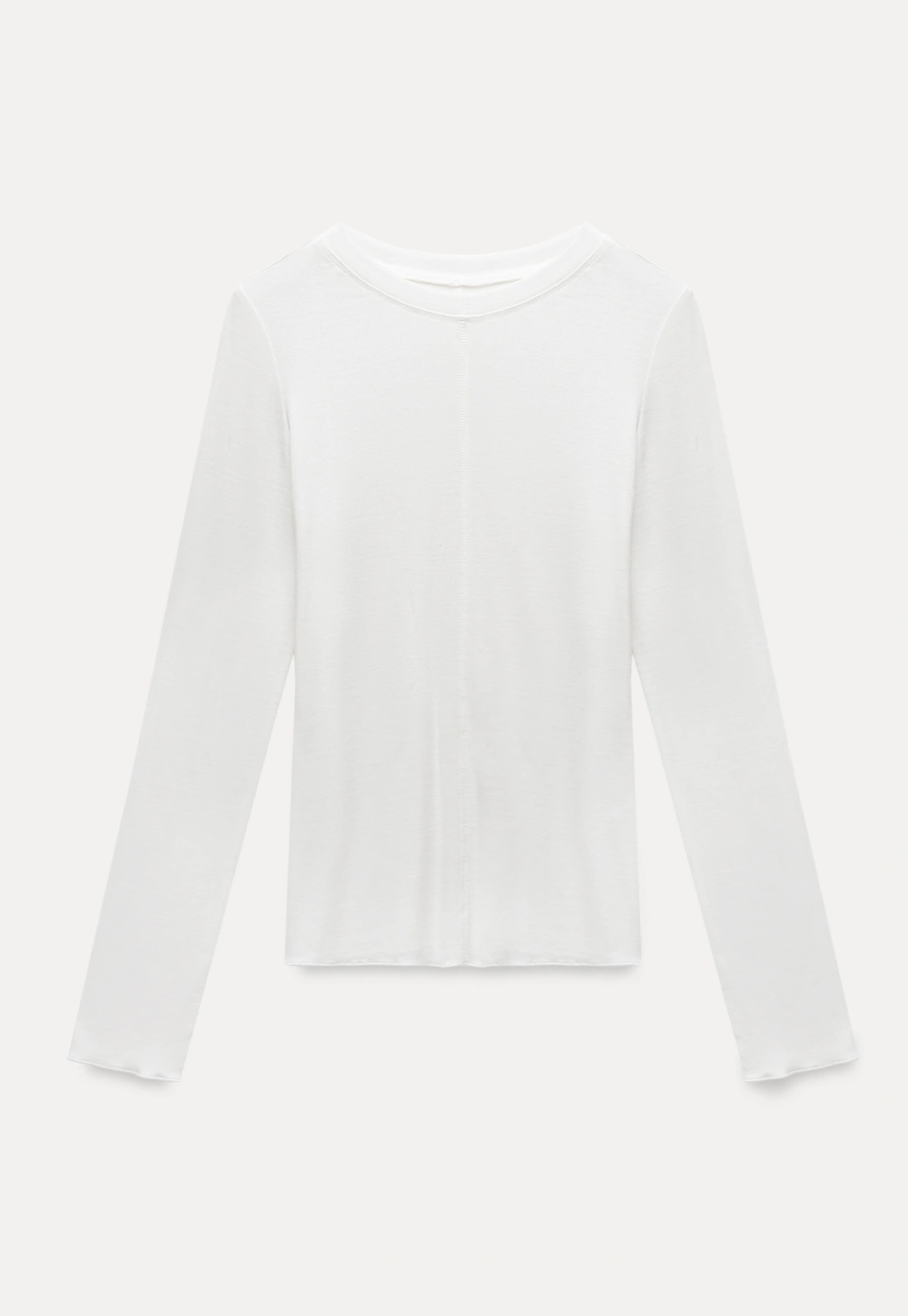 Womens Classic Long Sleeve Basic Tee