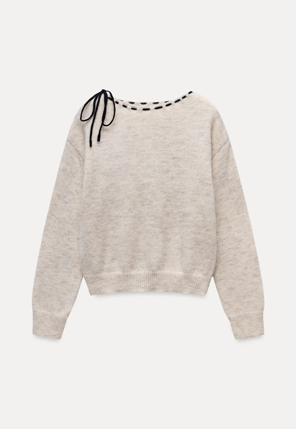 Bow Detail Knit Sweater