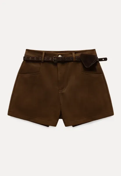 Belted Pocket Shorts