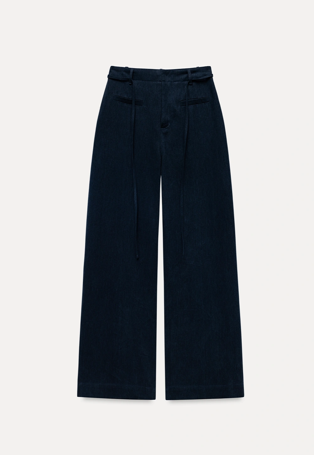 ersatile Wide Leg Pants with High Waist and Belt Detail