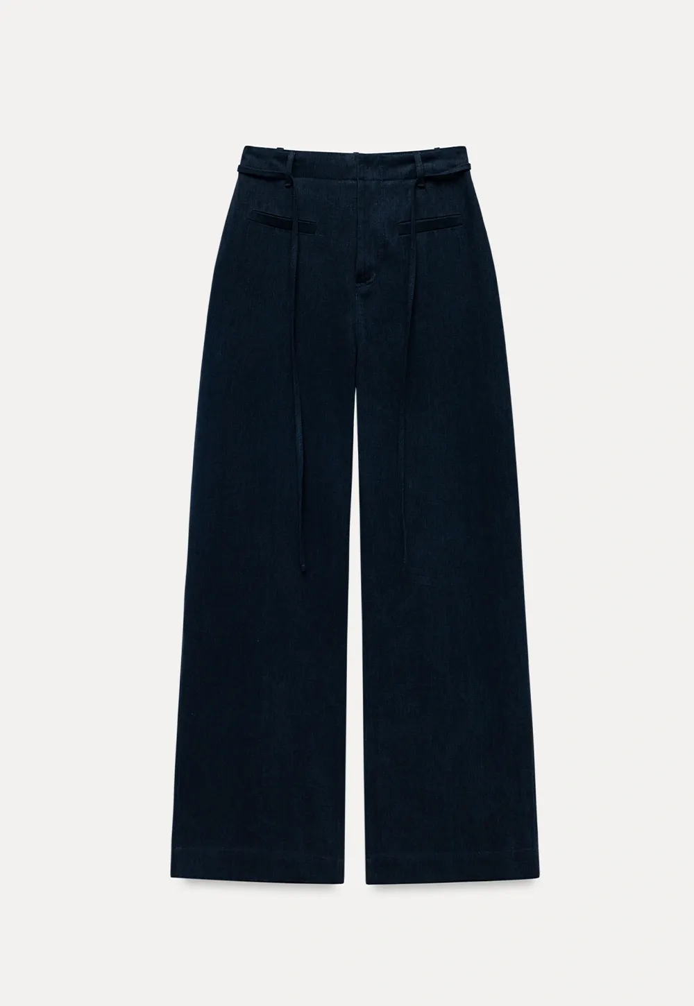 ersatile Wide Leg Pants with High Waist and Belt Detail