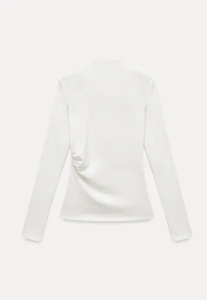 Womens Long Sleeve Mock Neck Top