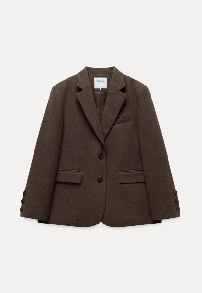 Womens Two-Piece Blazer and Shorts Set