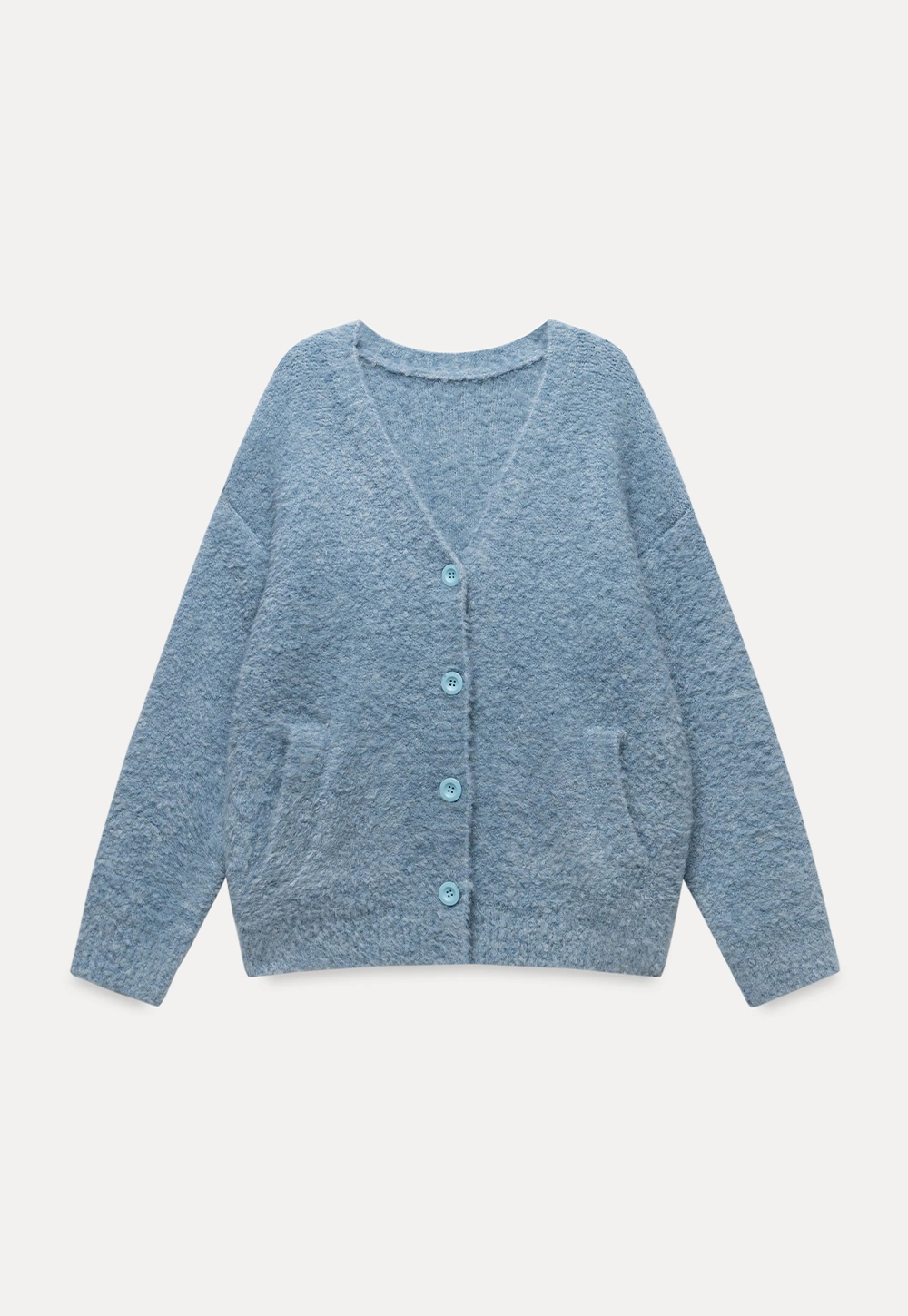 Women Warm Fuzzy Knit Cardigan