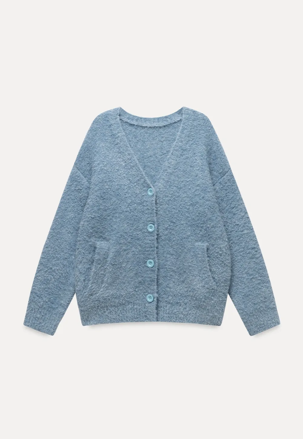 Women Warm Fuzzy Knit Cardigan