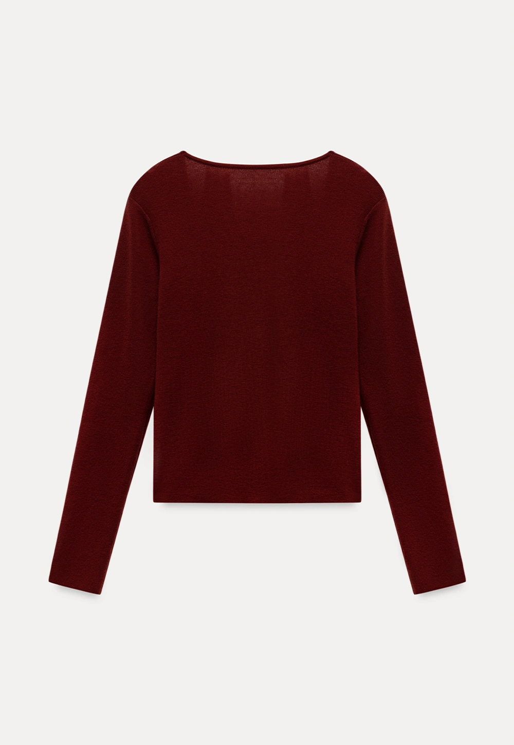 Women Casual Long Sleeve Halter Top with Twist Front Design