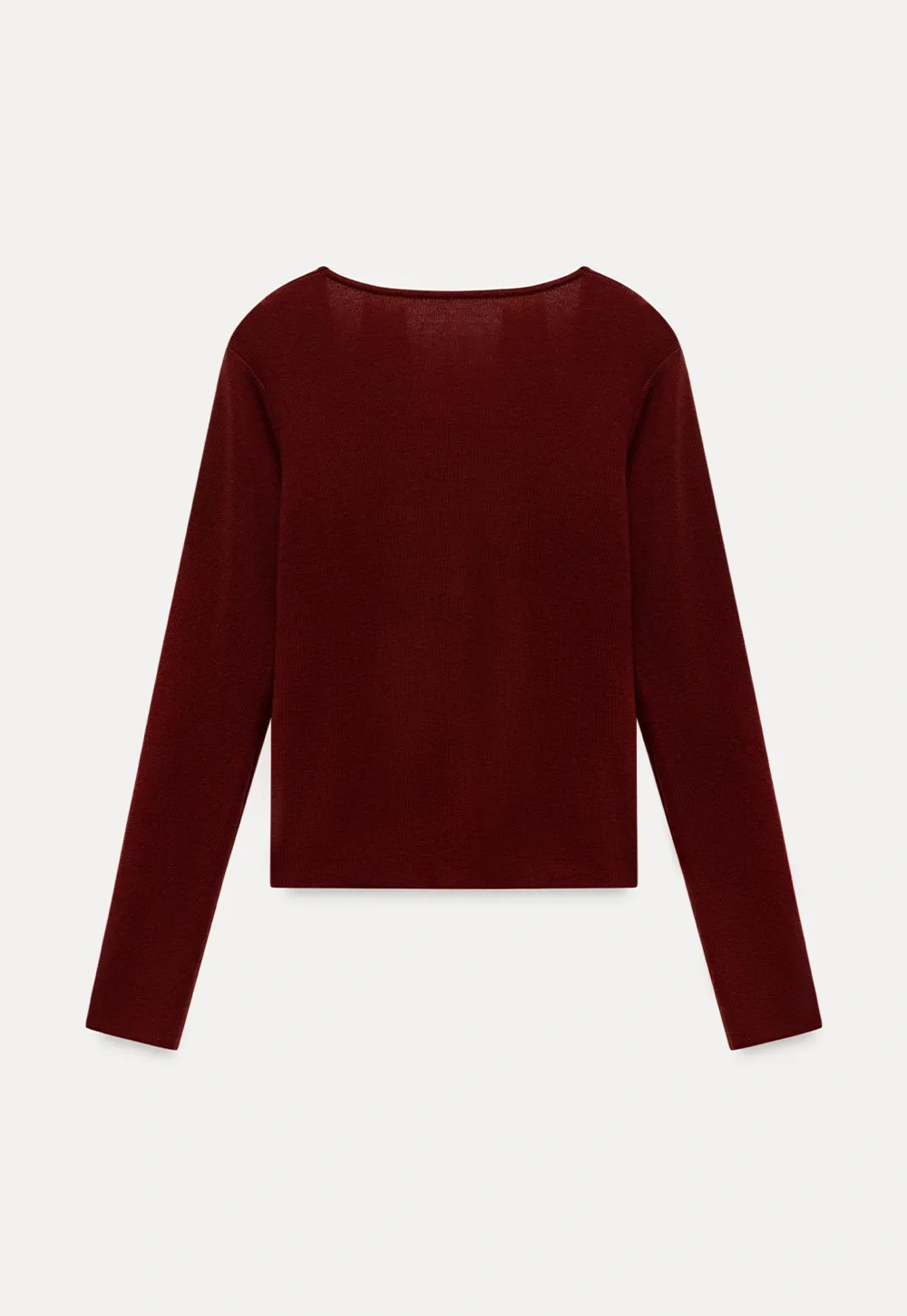 Women Casual Long Sleeve Halter Top with Twist Front Design