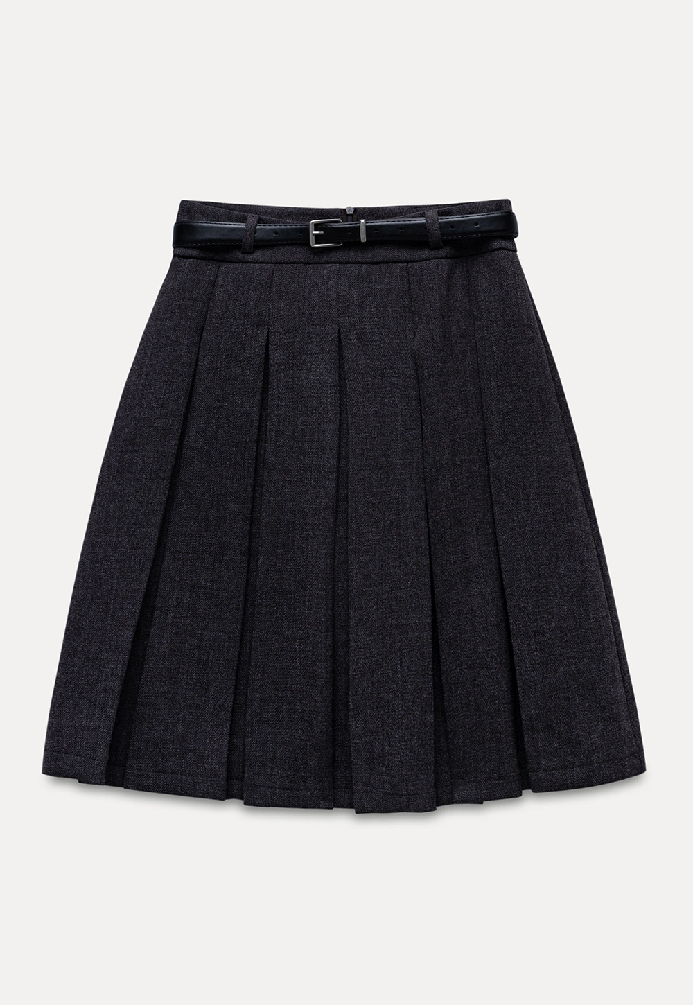 Women’s Pleated Mini Skirt with Belt