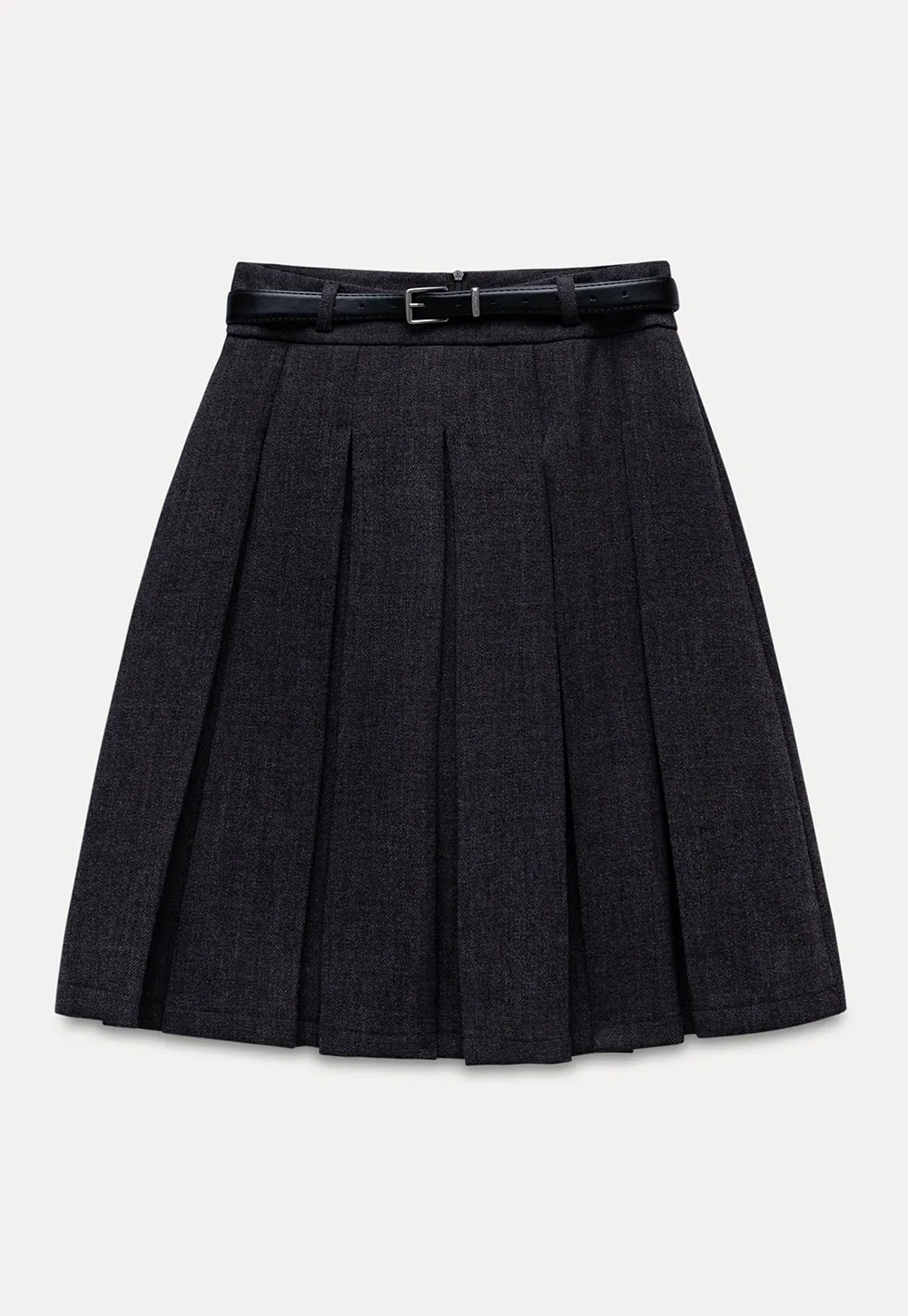 Women’s Pleated Mini Skirt with Belt