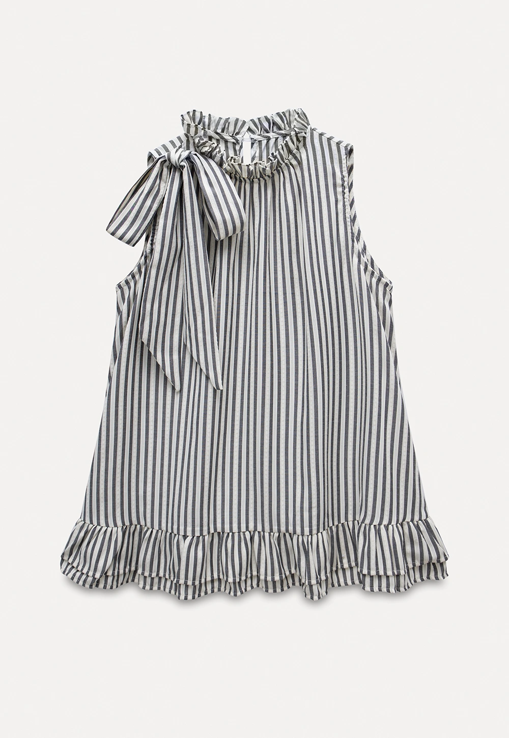 Lightweight Ruffle Trim Shirt