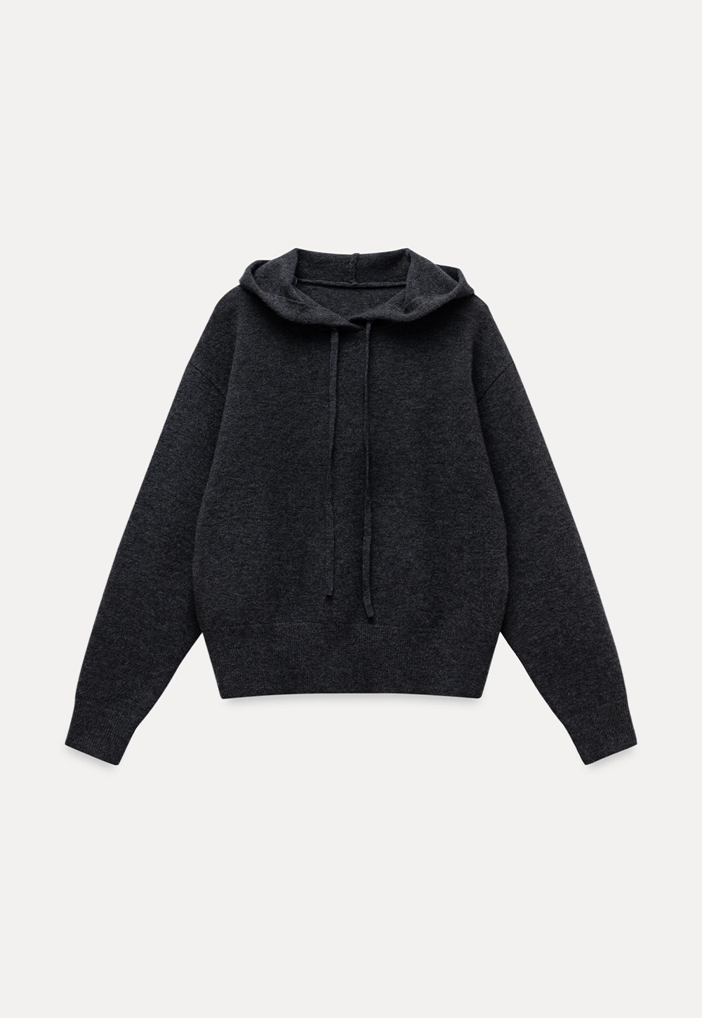 Women Basic Knit Hoodie Long Sleeve Pullover Sweater