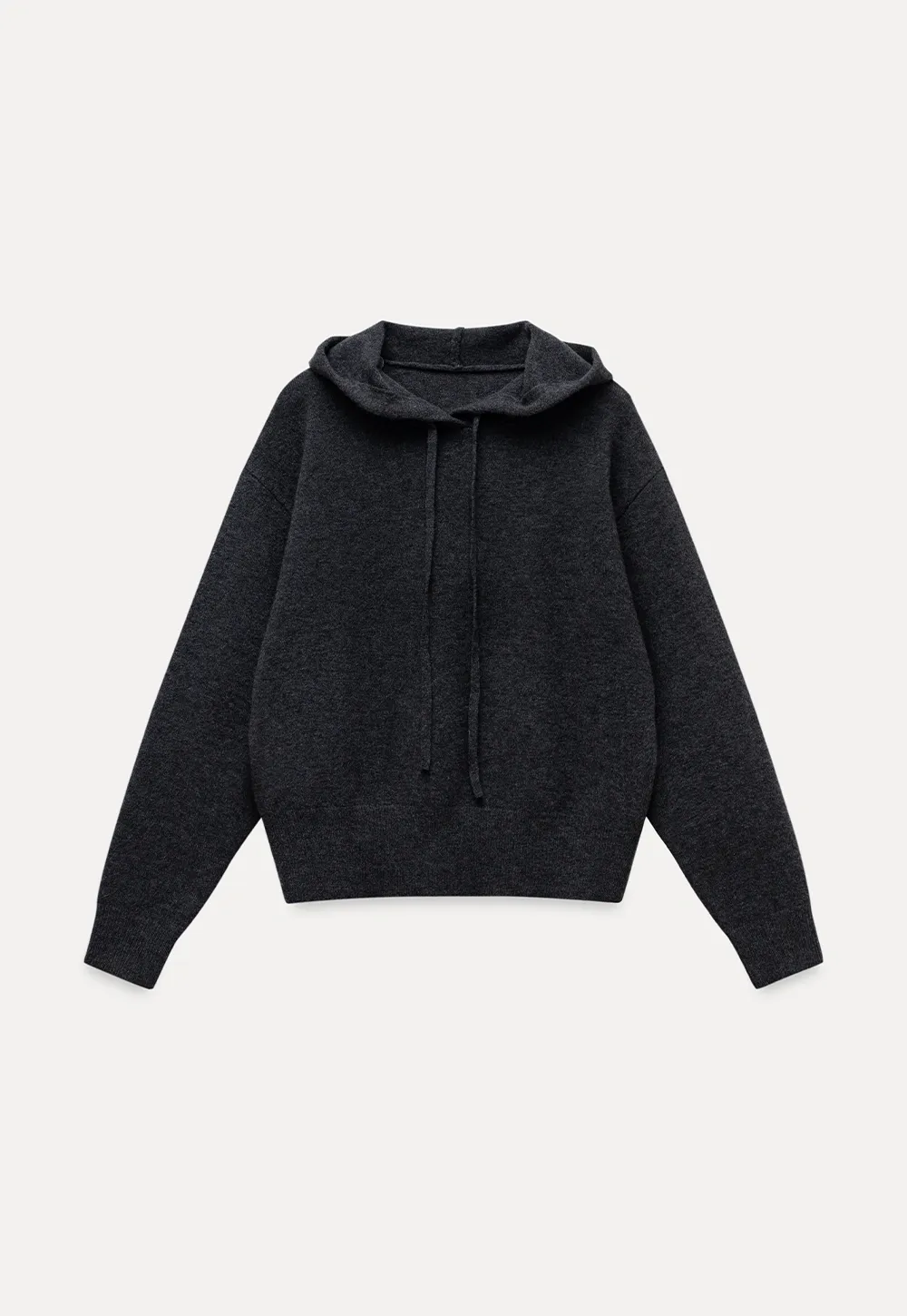 Women Basic Knit Hoodie Long Sleeve Pullover Sweater