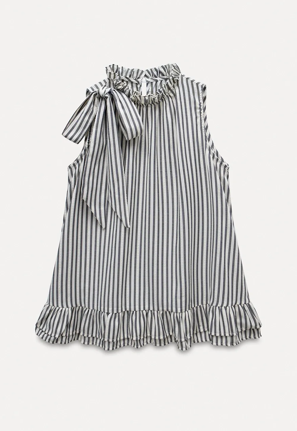 Lightweight Ruffle Trim Shirt