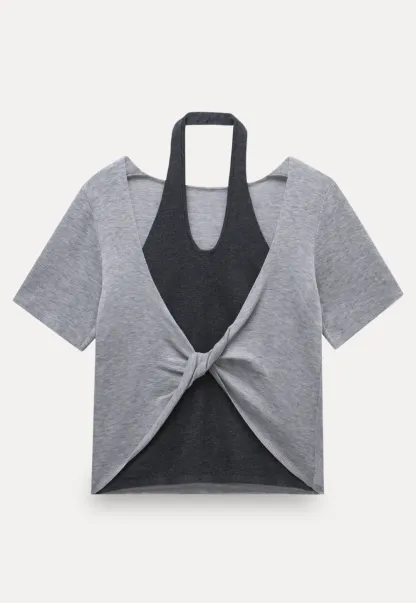 Layered Knot Front Tee