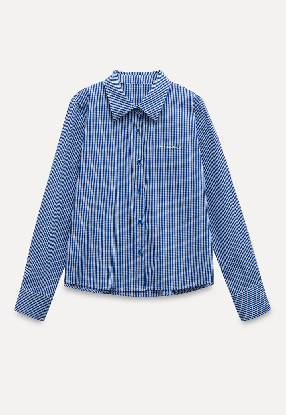 Blue Check Button Up Shirt