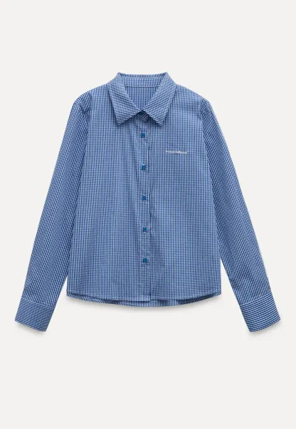 Blue Check Button Up Shirt