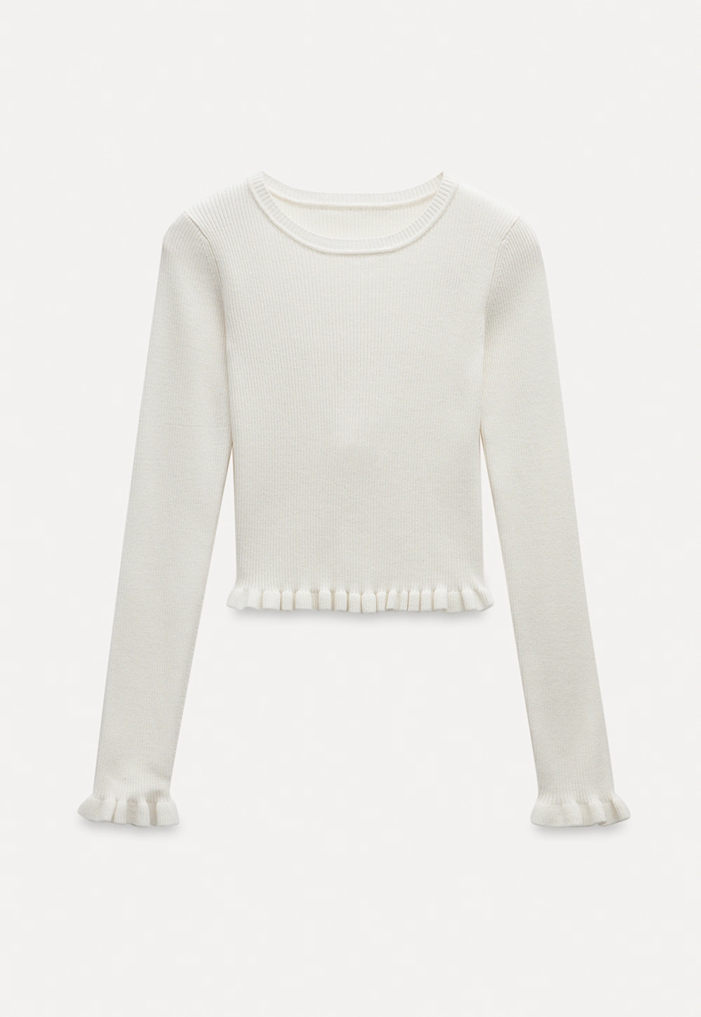 Women Minimalist Knit Long Sleeve Slim Fit Sweater