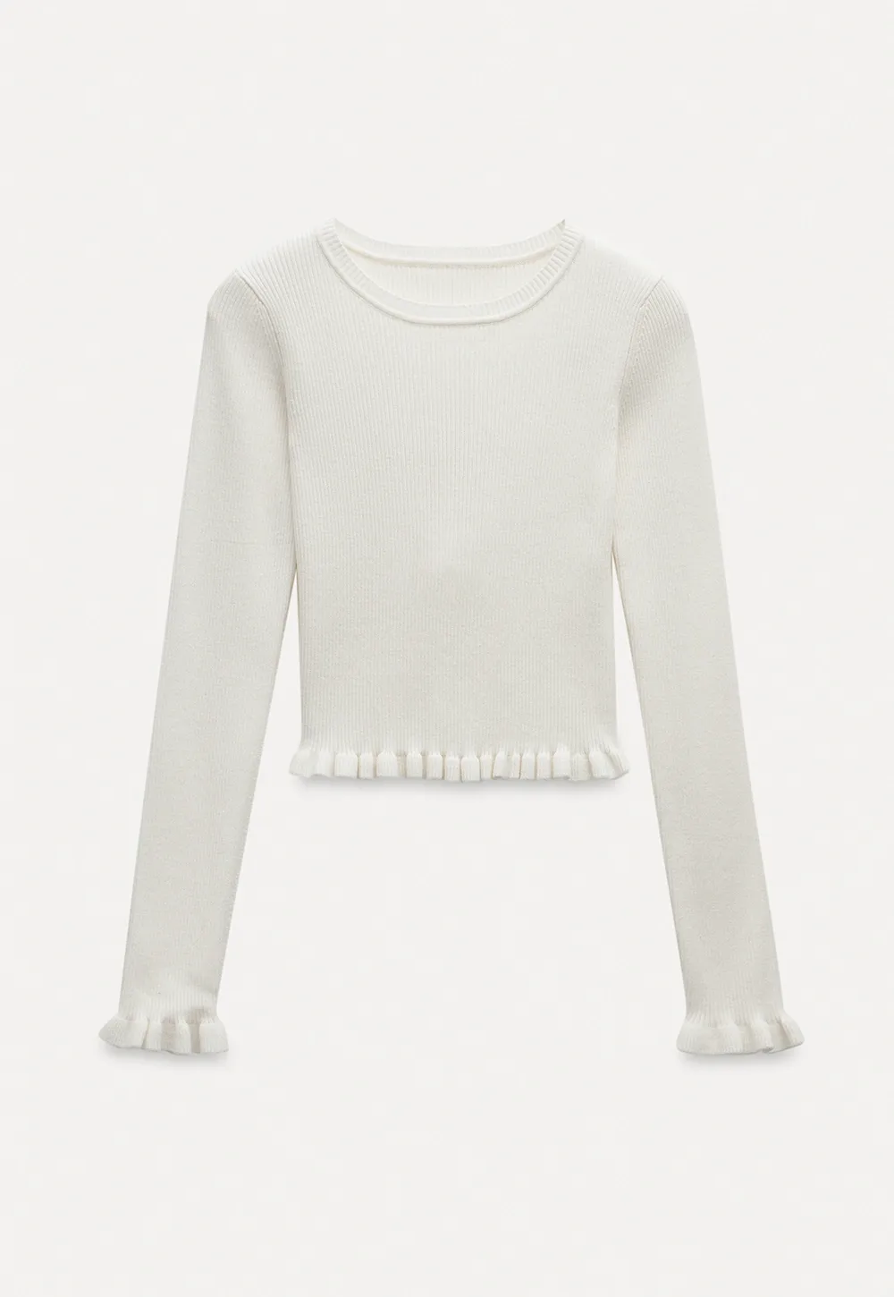 Women Minimalist Knit Long Sleeve Slim Fit Sweater