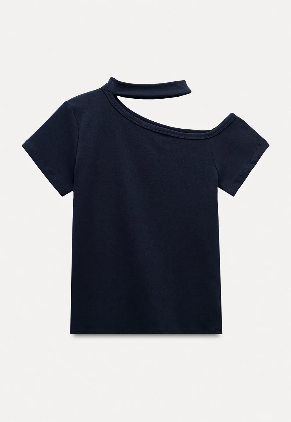 Asymmetrical Neckline Tee