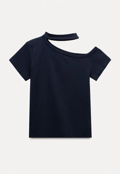 Asymmetrical Neckline Tee