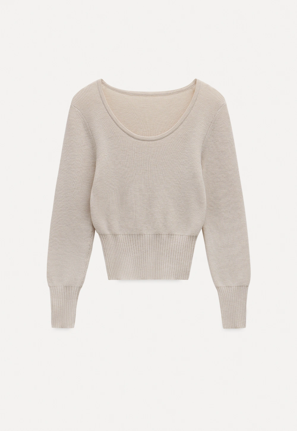 Basic Round Neck Slim Fit Sweater