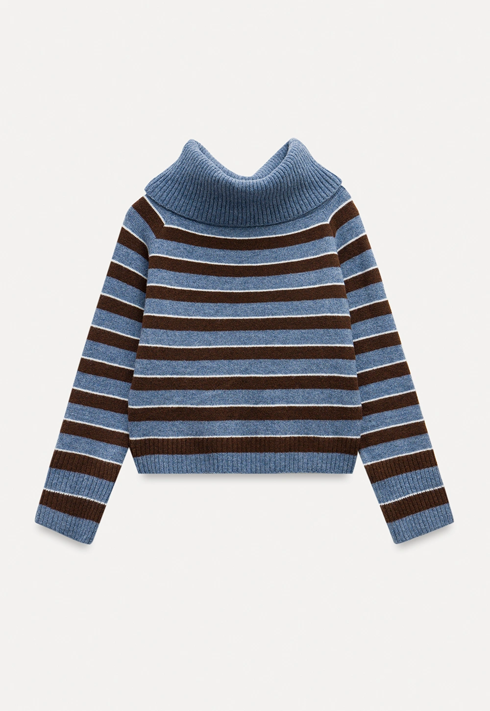 Striped Turtleneck Sweater