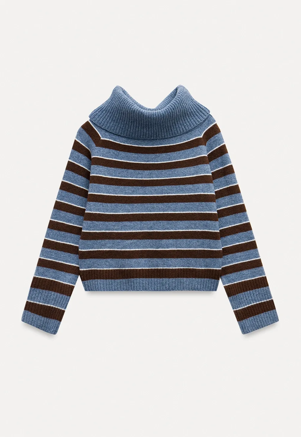 Striped Turtleneck Sweater