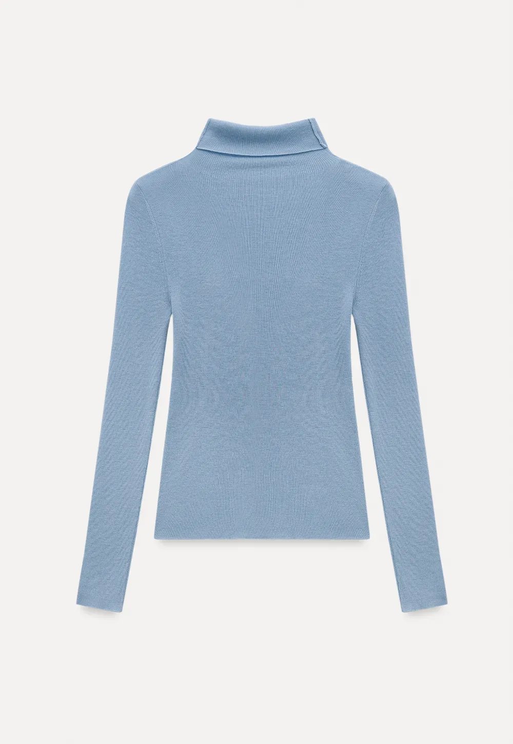 Ribbed Turtleneck Top