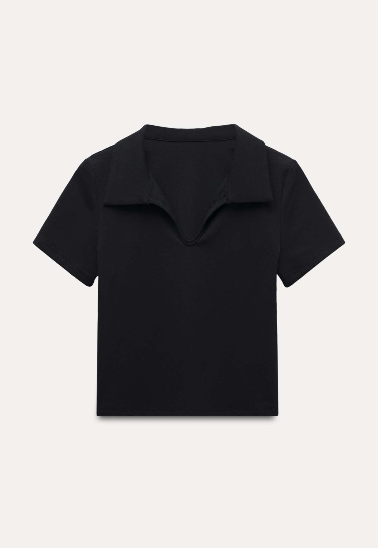 Collared V-Neck Tee