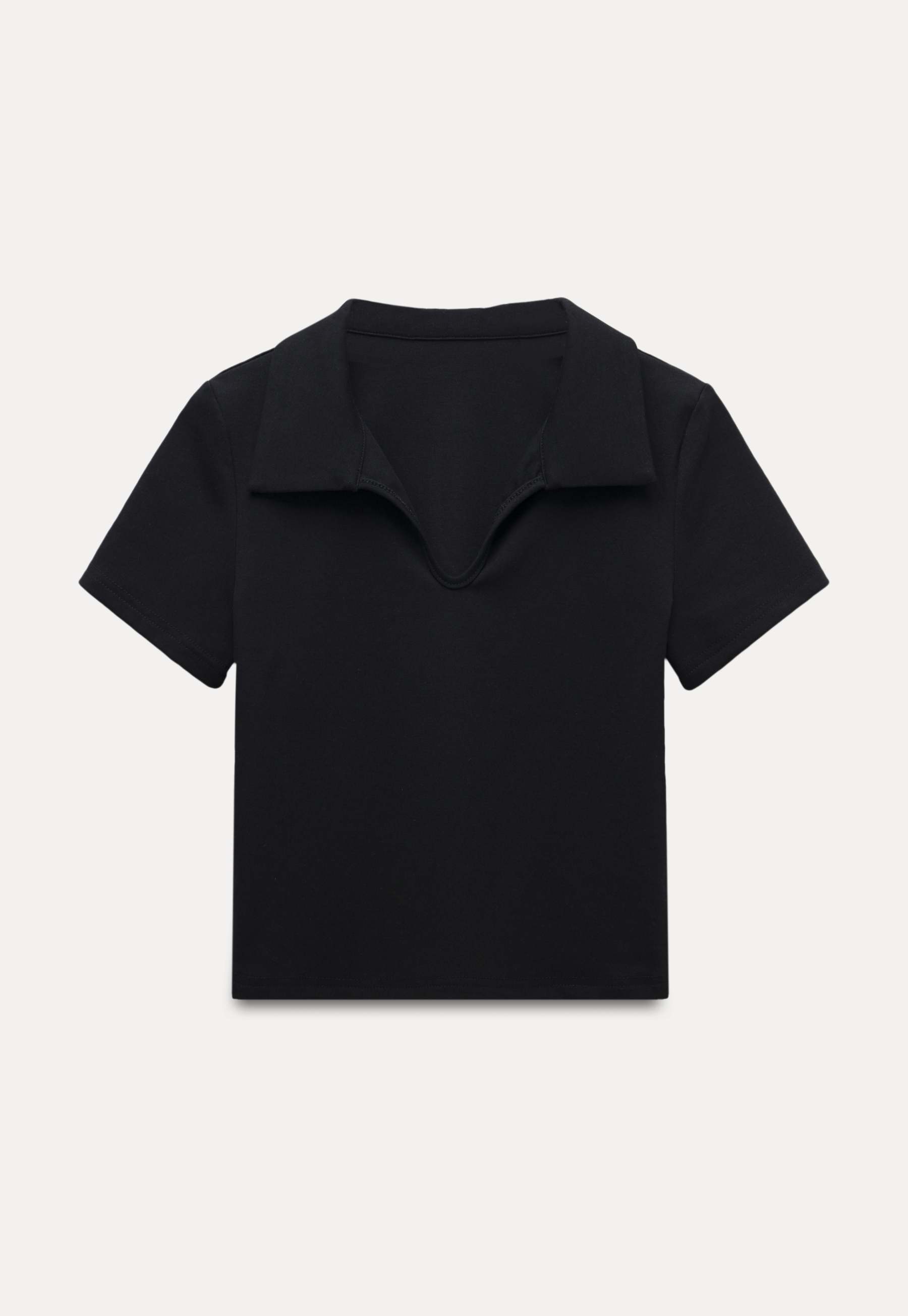 Collared V-Neck Tee